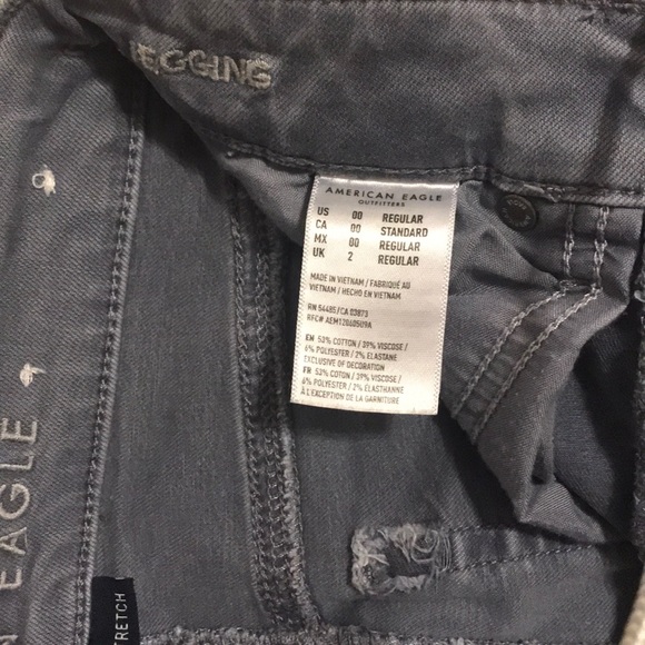 COPY - Navy/gray/blue American eagle denim jeans - Picture 4 of 7